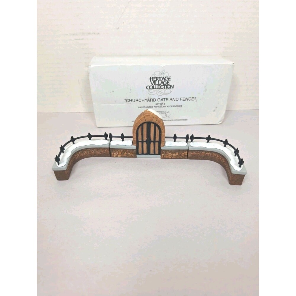 Department 56 Churchyard Gate and Fence #5806-8 Heritage Village Collection - Picture 2 of 3